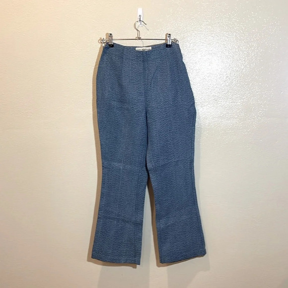 Mara Hoffman Lucy Flare Crop Pants Cropped in denim wash. Size 2. - Picture 4 of 10